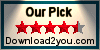 Web search software award at Download2you.com